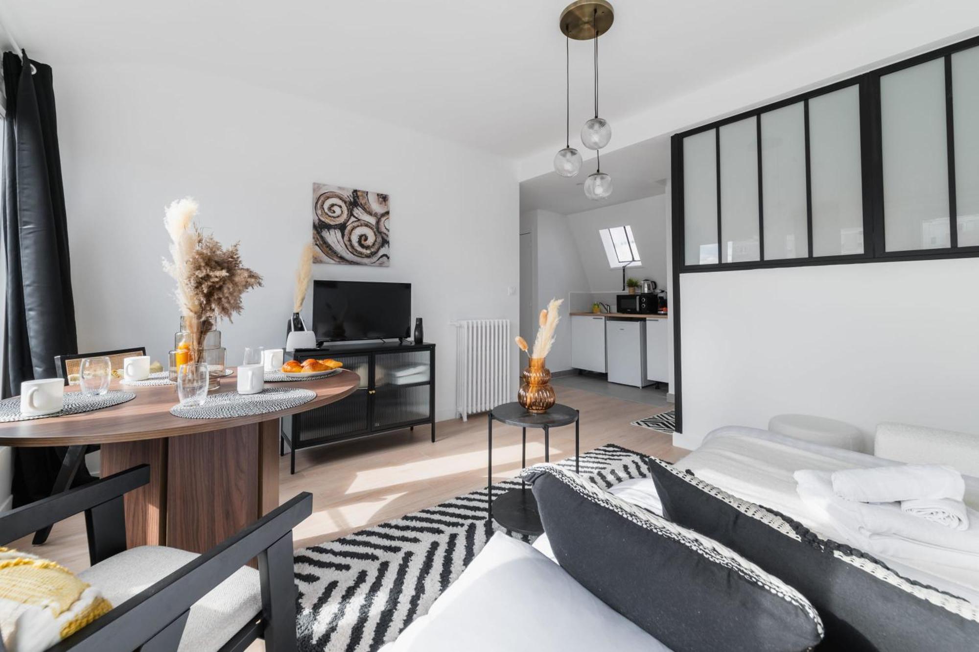 Jolie Studio Loft 35m2 Bien Equipe 4p - 20 Apartment Paris